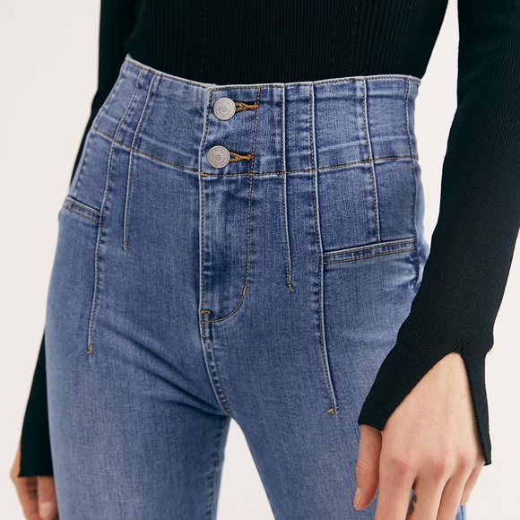 🚫✖️SOLD✖️🚫 🆕Free People High Rise Jeans - Picture 4 of 10